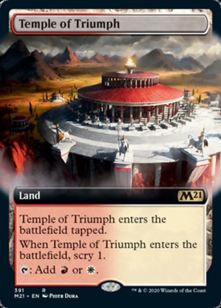 Temple of Triumph (Extended Art) [Core Set 2021] | Dumpster Cat Games
