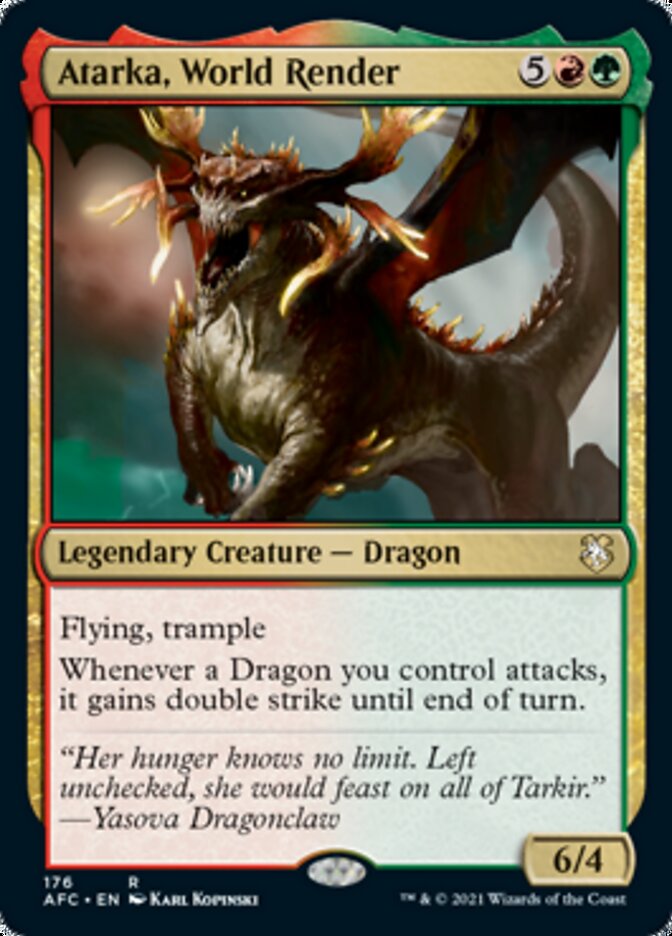 Atarka, World Render [Dungeons & Dragons: Adventures in the Forgotten Realms Commander] | Dumpster Cat Games