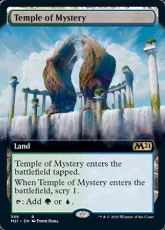Temple of Mystery (Extended Art) [Core Set 2021] | Dumpster Cat Games