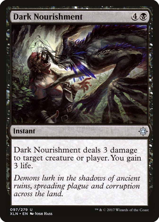 Dark Nourishment [Ixalan] | Dumpster Cat Games