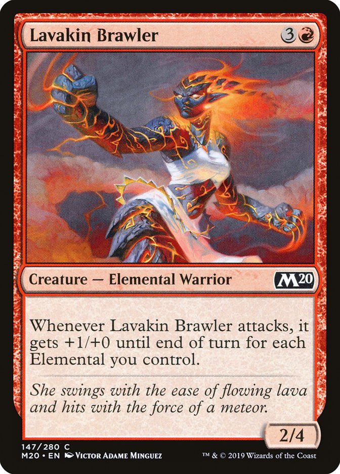 Lavakin Brawler [Core Set 2020] | Dumpster Cat Games