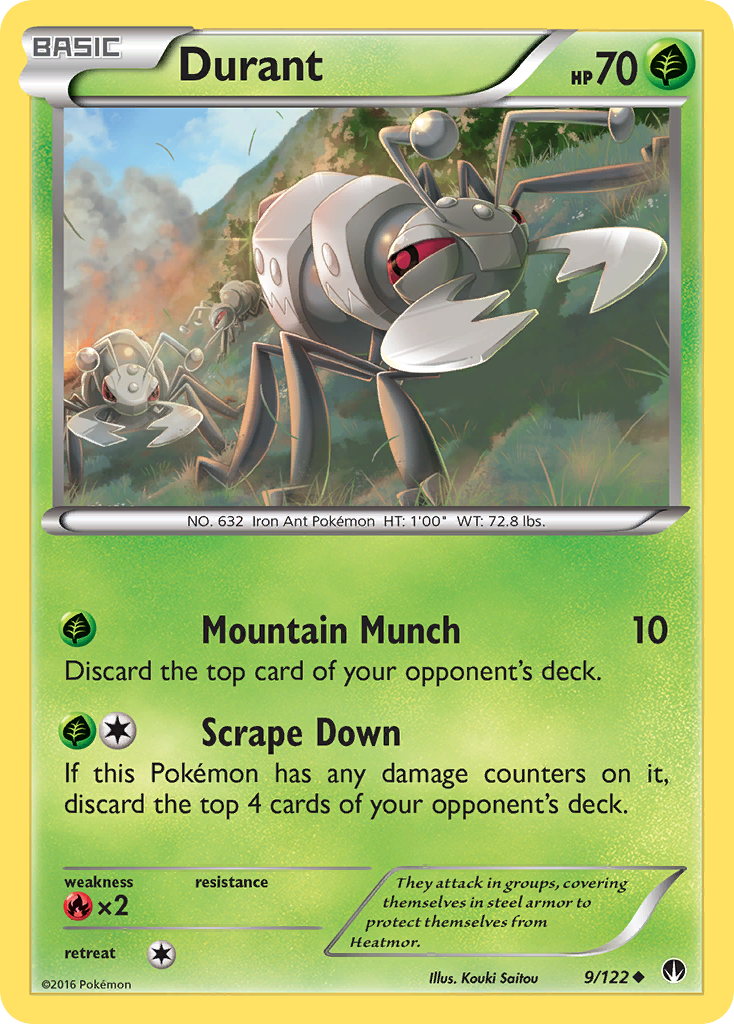 Durant (9/122) [XY: BREAKpoint] | Dumpster Cat Games