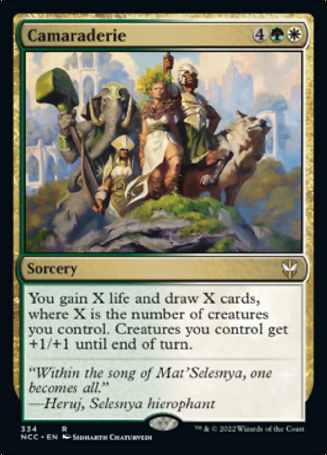 Camaraderie [Streets of New Capenna Commander] | Dumpster Cat Games