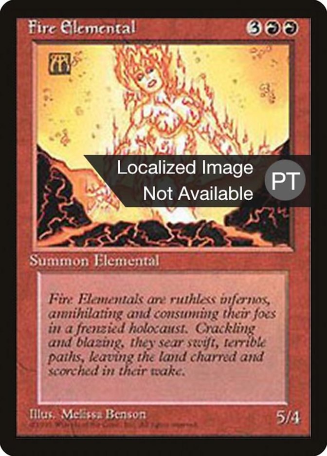 Fire Elemental [Fourth Edition (Foreign Black Border)] | Dumpster Cat Games