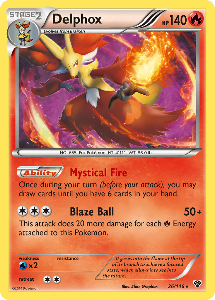 Delphox (26/146) [XY: Base Set] | Dumpster Cat Games