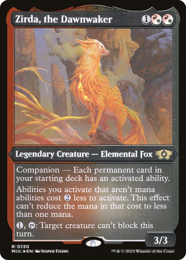 Zirda, the Dawnwaker (Foil Etched) [Multiverse Legends] | Dumpster Cat Games