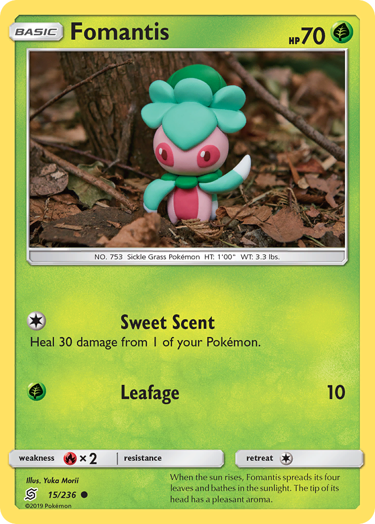 Fomantis (15/236) [Sun & Moon: Unified Minds] | Dumpster Cat Games