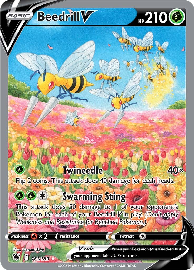 Beedrill V (161/189) [Sword & Shield: Astral Radiance] | Dumpster Cat Games