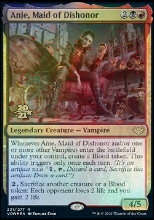 Anje, Maid of Dishonor [Innistrad: Crimson Vow Prerelease Promos] | Dumpster Cat Games