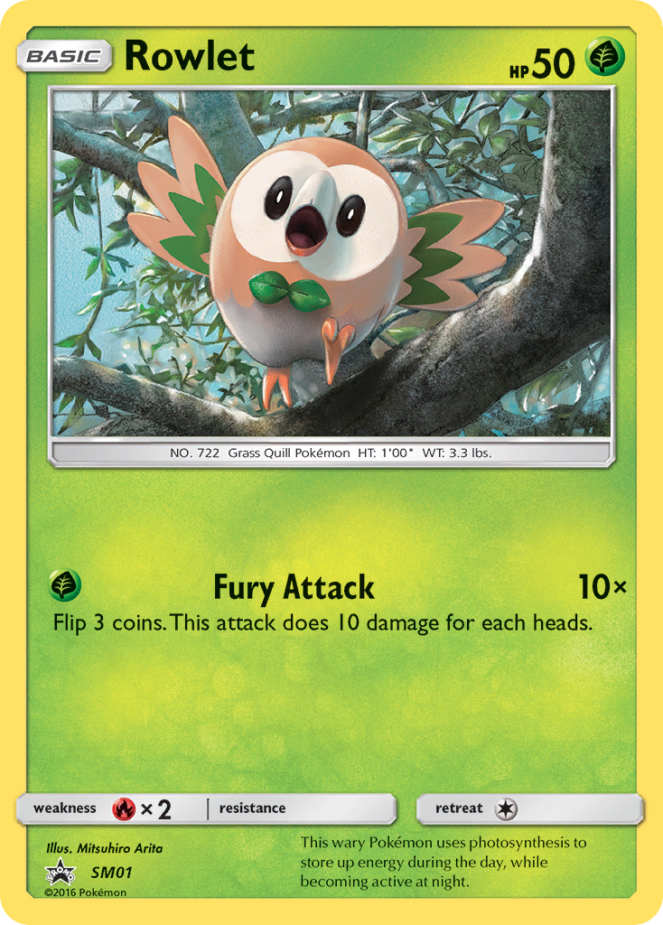 Rowlet (SM01) [Sun & Moon: Black Star Promos] | Dumpster Cat Games