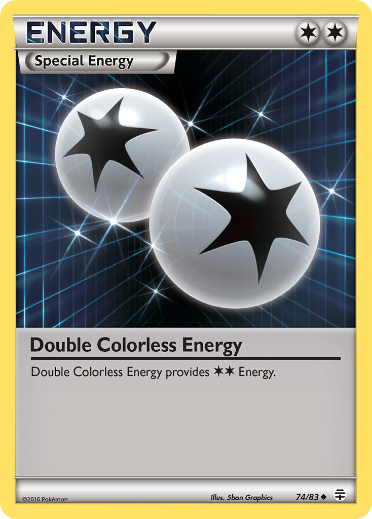 Double Colorless Energy (74/83) [XY: Generations] | Dumpster Cat Games