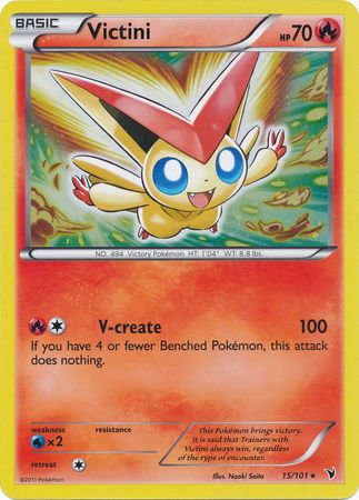 Victini (15/101) (Jumbo Card) [Black & White: Noble Victories] | Dumpster Cat Games