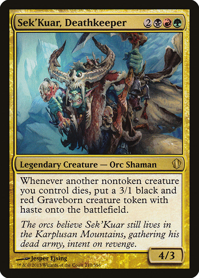 Sek'Kuar, Deathkeeper [Commander 2013] | Dumpster Cat Games