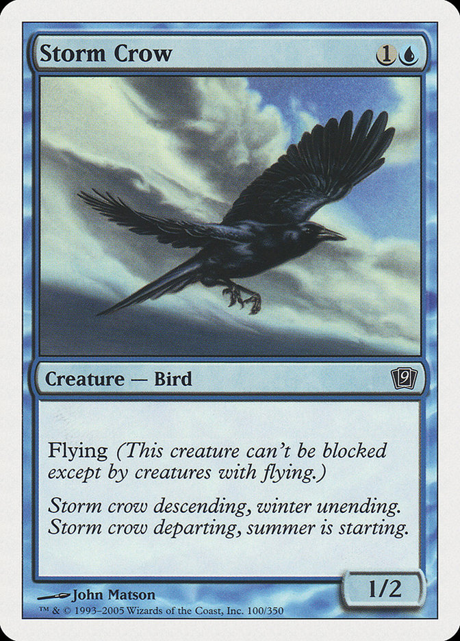 Storm Crow [Ninth Edition] | Dumpster Cat Games