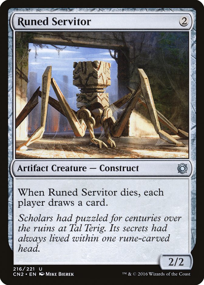 Runed Servitor [Conspiracy: Take the Crown] | Dumpster Cat Games