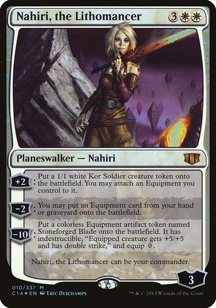 Nahiri, the Lithomancer (Commander 2014) [Commander 2014 Oversized] | Dumpster Cat Games