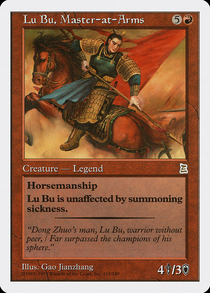 Lu Bu, Master-at-Arms [Portal Three Kingdoms] | Dumpster Cat Games