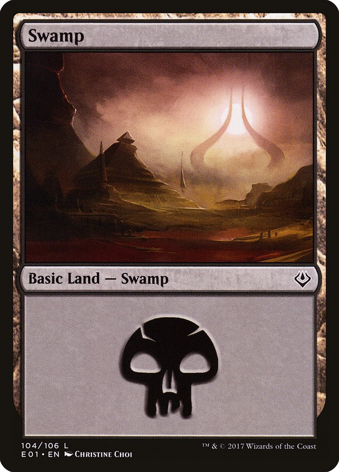 Swamp (104) [Archenemy: Nicol Bolas] | Dumpster Cat Games
