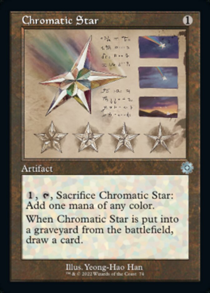 Chromatic Star (Retro Schematic) [The Brothers' War Retro Artifacts] | Dumpster Cat Games