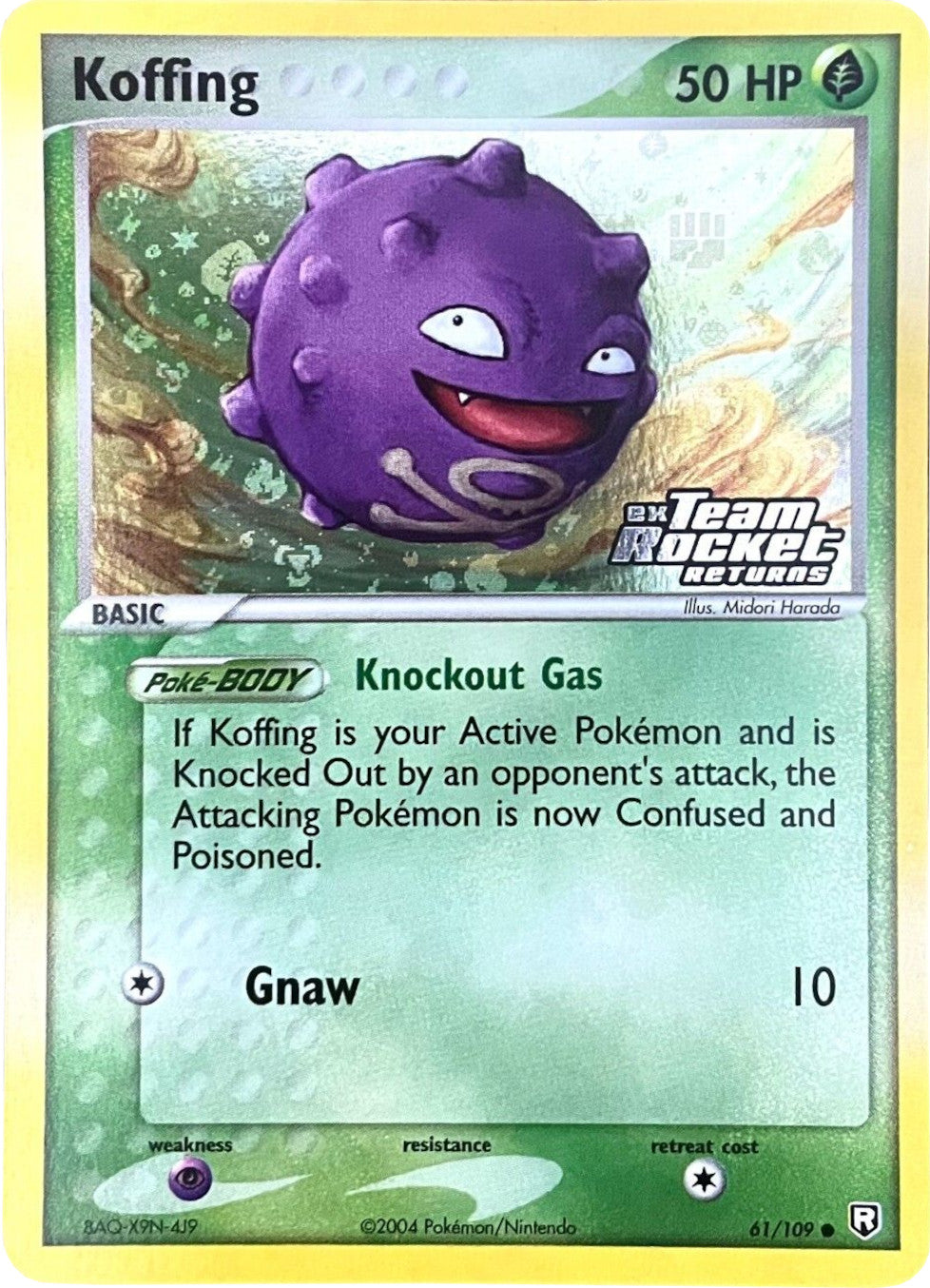 Koffing (61/109) (Stamped) [EX: Team Rocket Returns] | Dumpster Cat Games