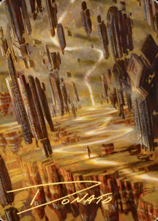 Brightclimb Pathway Art Card (Gold-Stamped Signature) [Zendikar Rising Art Series] | Dumpster Cat Games