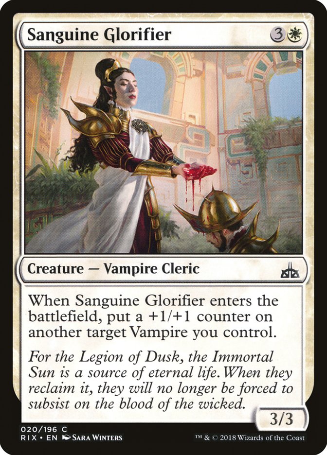 Sanguine Glorifier [Rivals of Ixalan] | Dumpster Cat Games