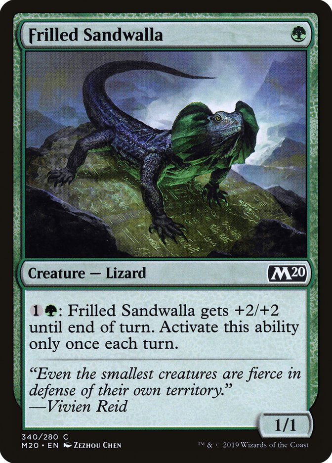 Frilled Sandwalla [Core Set 2020] | Dumpster Cat Games