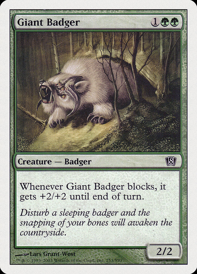 Giant Badger [Eighth Edition] | Dumpster Cat Games