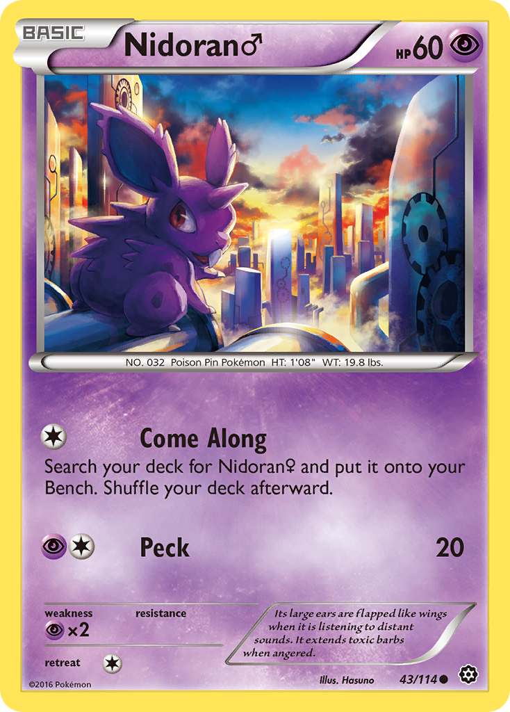Nidoran (43/114) (Male) [XY: Steam Siege] | Dumpster Cat Games