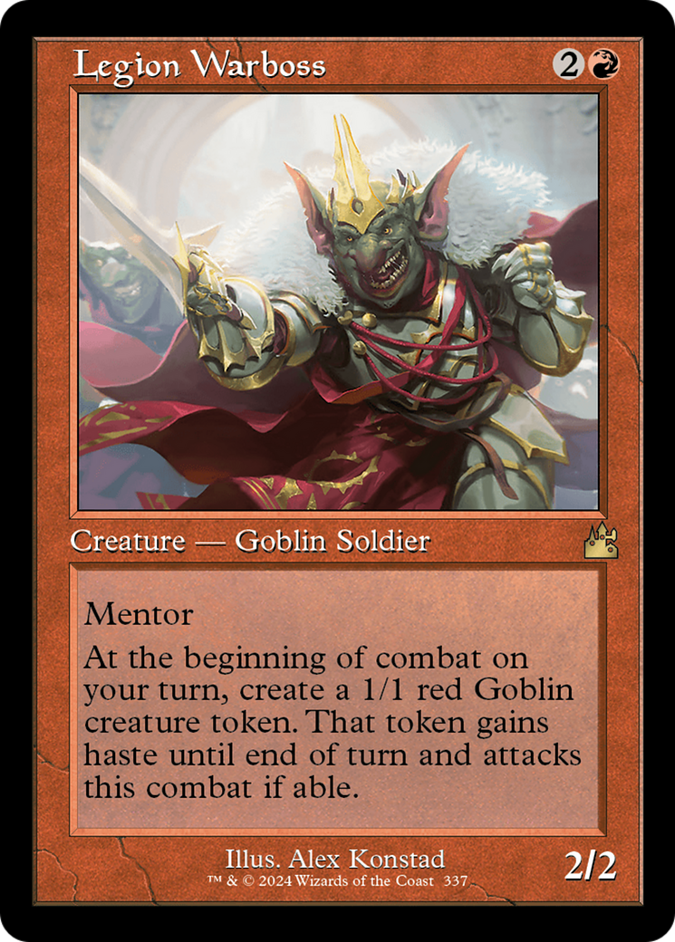 Legion Warboss (Retro Frame) [Ravnica Remastered] | Dumpster Cat Games