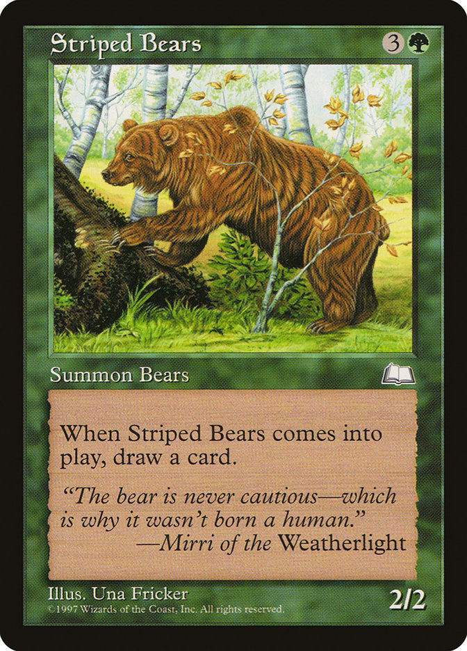 Striped Bears [Weatherlight] | Dumpster Cat Games