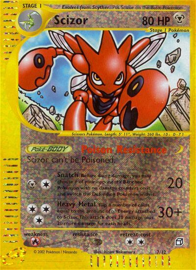 Scizor (7/12) [Box Topper] | Dumpster Cat Games