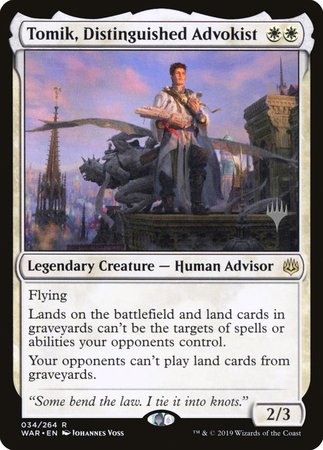 Tomik, Distinguished Advokist [War of the Spark Promos] | Dumpster Cat Games
