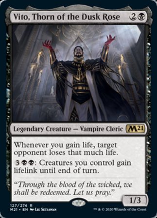 Vito, Thorn of the Dusk Rose [Core Set 2021] | Dumpster Cat Games