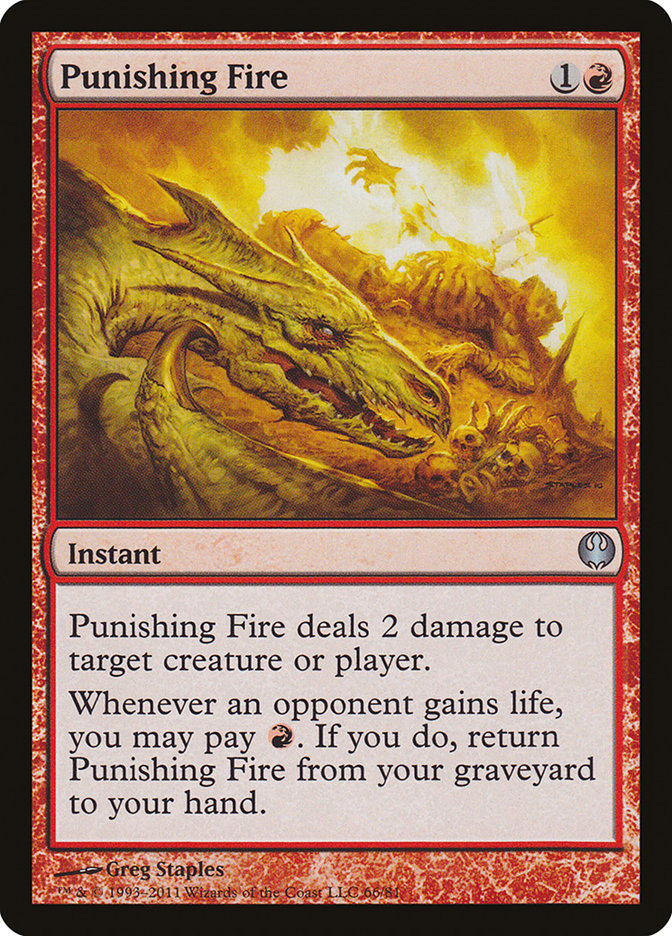 Punishing Fire [Duel Decks: Knights vs. Dragons] | Dumpster Cat Games
