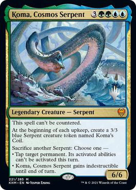 Koma, Cosmos Serpent [Kaldheim Promo Pack] | Dumpster Cat Games