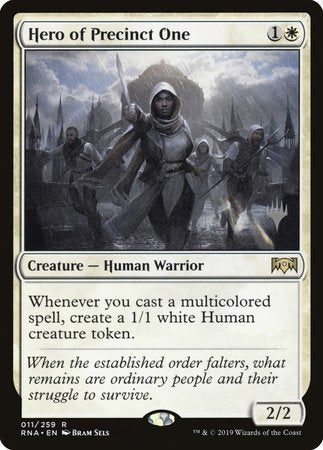 Hero of Precinct One [Ravnica Allegiance Promos] | Dumpster Cat Games