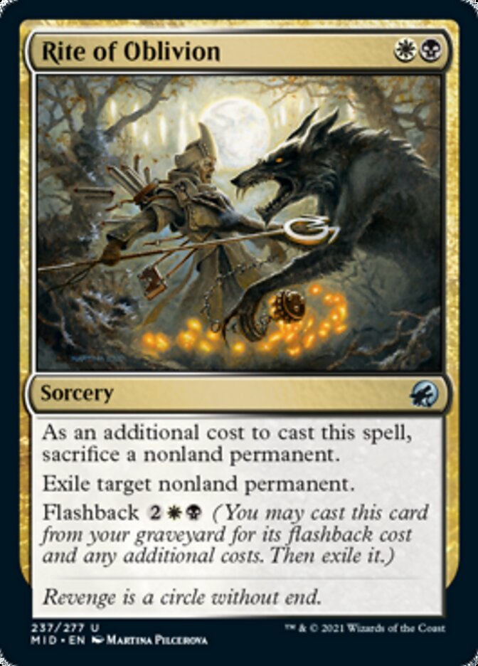 Rite of Oblivion [Innistrad: Midnight Hunt] | Dumpster Cat Games