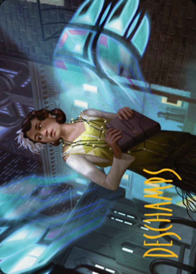 Giada, Font of Hope 1 Art Card (Gold-Stamped Signature) [Streets of New Capenna Art Series] | Dumpster Cat Games