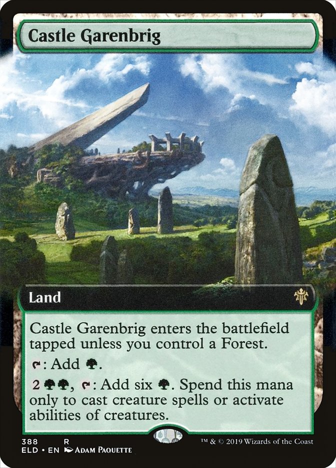 Castle Garenbrig (Extended Art) [Throne of Eldraine] | Dumpster Cat Games