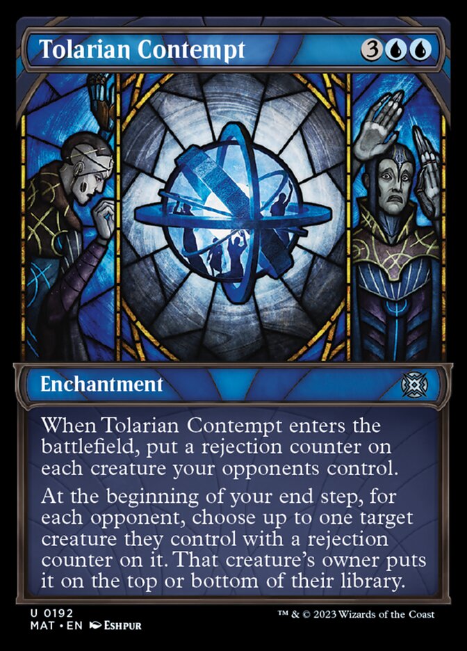 Tolarian Contempt (Showcase Halo Foil) [March of the Machine: The Aftermath] | Dumpster Cat Games