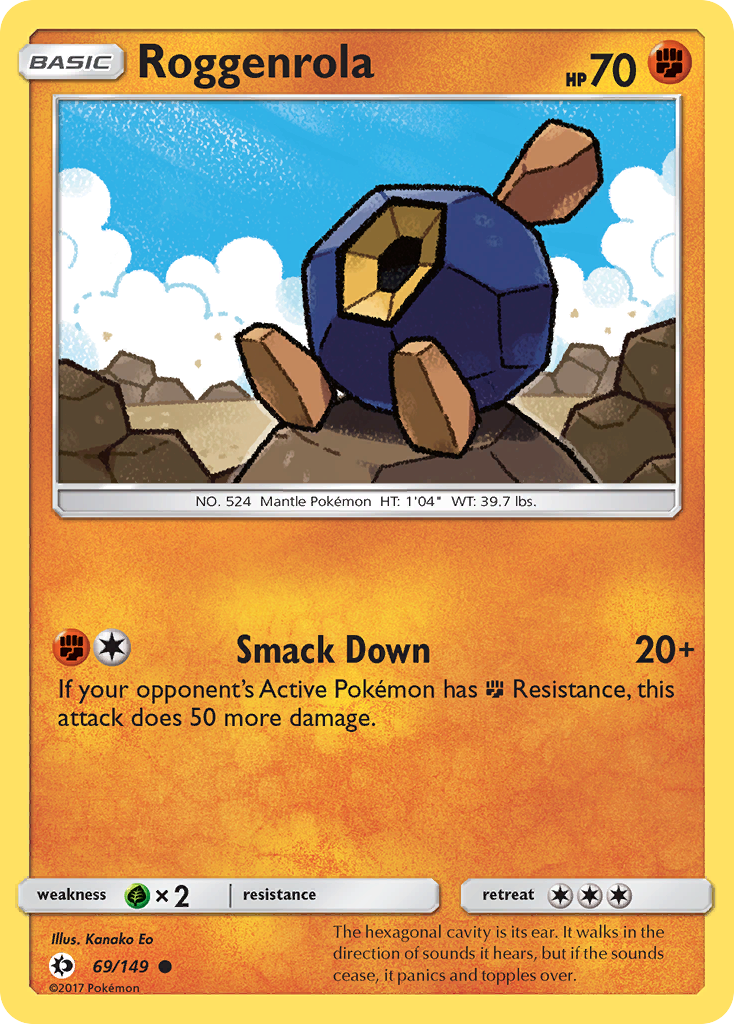Roggenrola (69/149) [Sun & Moon: Base Set] | Dumpster Cat Games