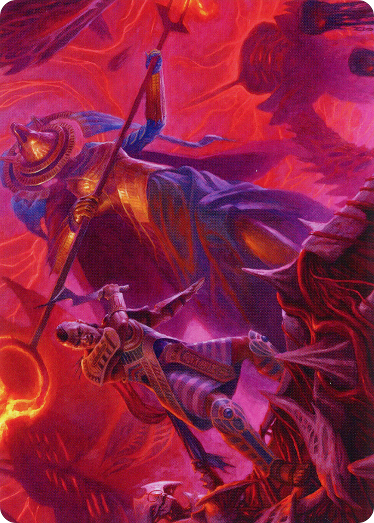 Djeru and Hazoret Art Card [March of the Machine Art Series] | Dumpster Cat Games