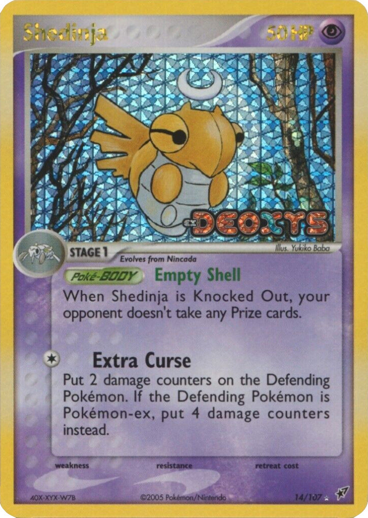Shedinja (14/107) (Stamped) [EX: Deoxys] | Dumpster Cat Games