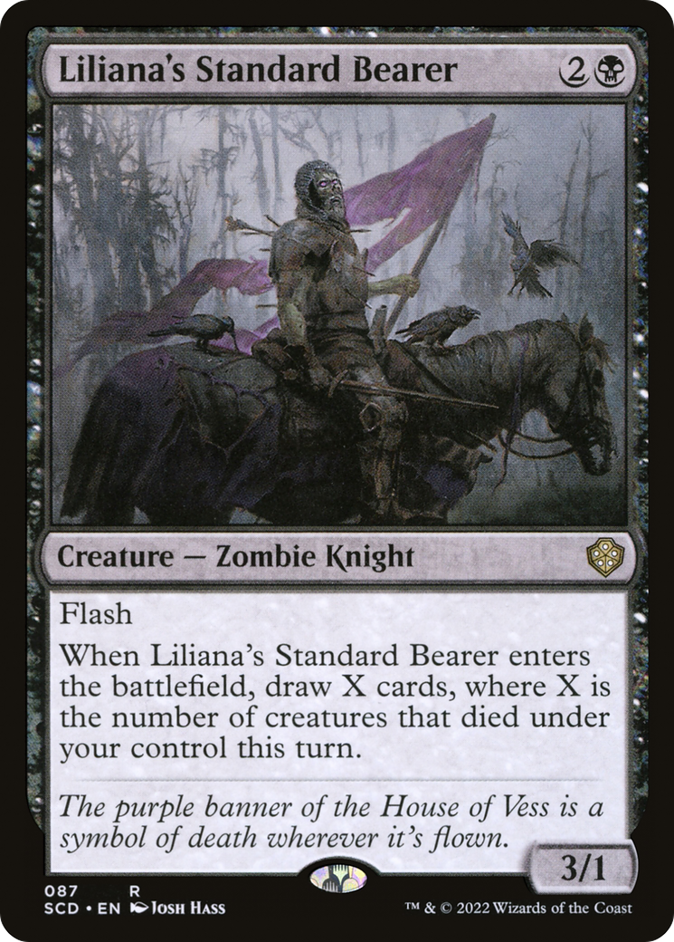 Liliana's Standard Bearer [Starter Commander Decks] | Dumpster Cat Games