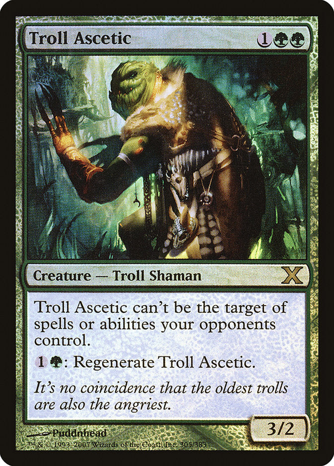 Troll Ascetic (Premium Foil) [Tenth Edition] | Dumpster Cat Games