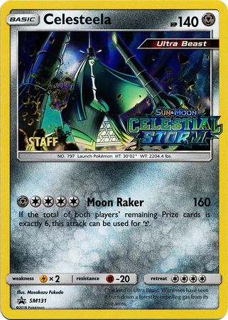 Celesteela (SM131) (Staff Prerelease Promo) [Sun & Moon: Black Star Promos] | Dumpster Cat Games