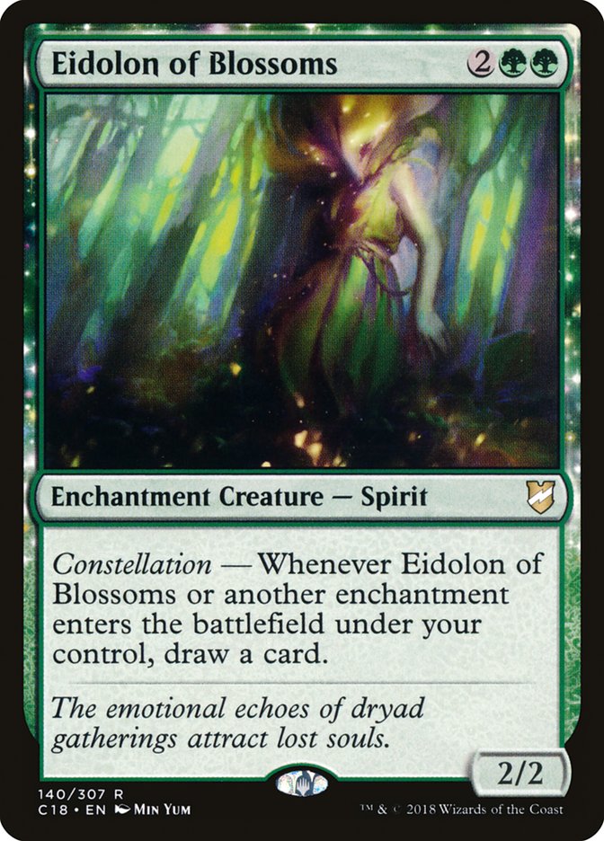 Eidolon of Blossoms [Commander 2018] | Dumpster Cat Games
