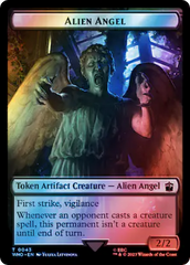 Alien Angel // Treasure (0063) Double-Sided Token (Surge Foil) [Doctor Who Tokens] | Dumpster Cat Games