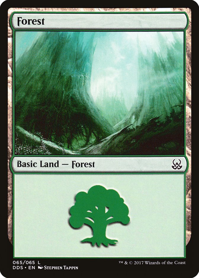 Forest (65) [Duel Decks: Mind vs. Might] | Dumpster Cat Games